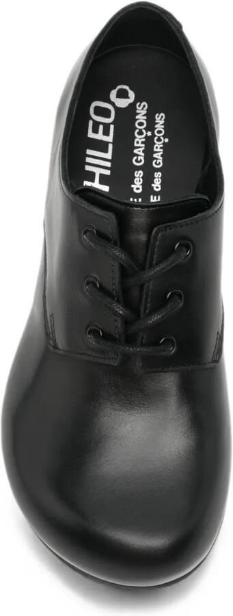 Comme Des Garçons Leren derbyschoenen met omhooggebogen neus Zwart - Foto 4