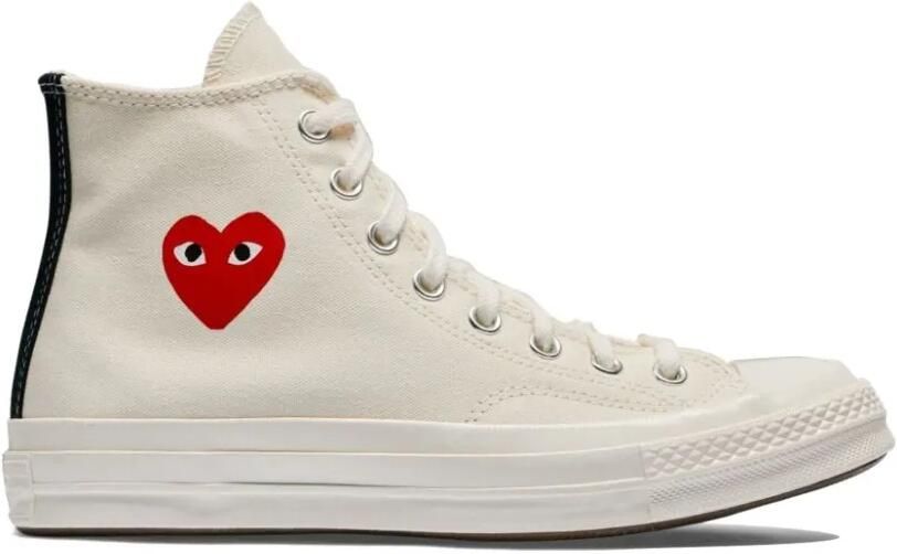 Comme Des Garçons Play Heart high-top sneakers Beige