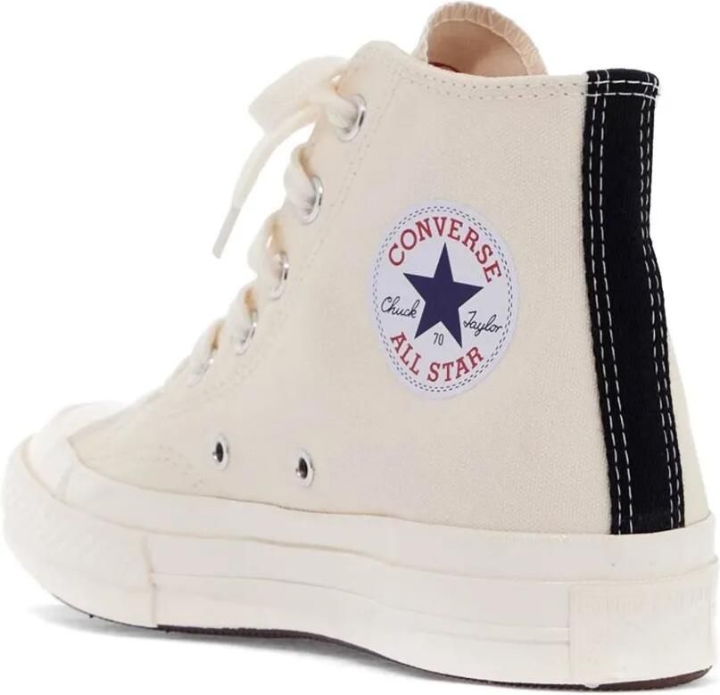 Comme Des Garçons Play x Converse Single Heart Chuck 70 high-top sneakers Beige - Foto 2