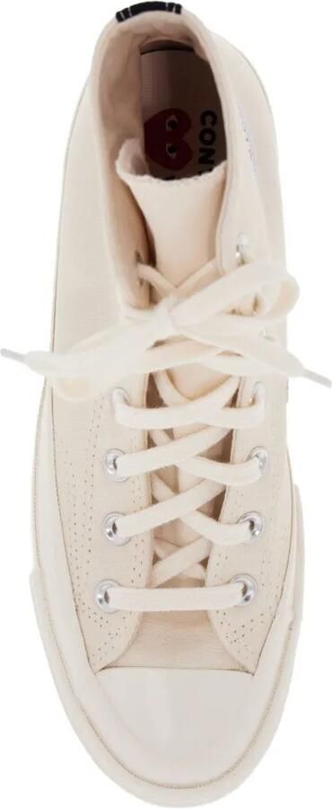 Comme Des Garçons Play x Converse Single Heart Chuck 70 high-top sneakers Beige - Foto 4