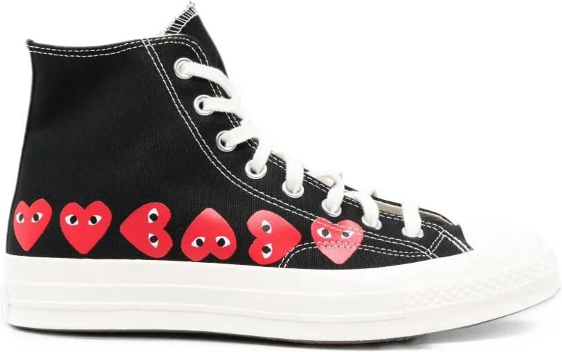 Comme Des Garçons Play x Converse Chuck 70 heart-print high-top sneakers Zwart