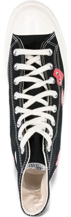 Comme Des Garçons Play x Converse Chuck 70 heart-print high-top sneakers Zwart - Foto 4