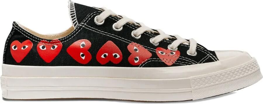 Comme Des Garçons Play x Converse Chuck 70 sneakers met hartprint Zwart