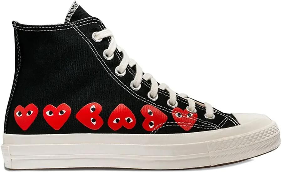 Comme Des Garçons Play x Converse Chuck Taylor 70 Multi Heart sneakers Zwart