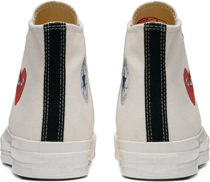 Comme Des Garçons Play x Converse Chuck Taylor All Star '70 sneakers met hartprint Wit