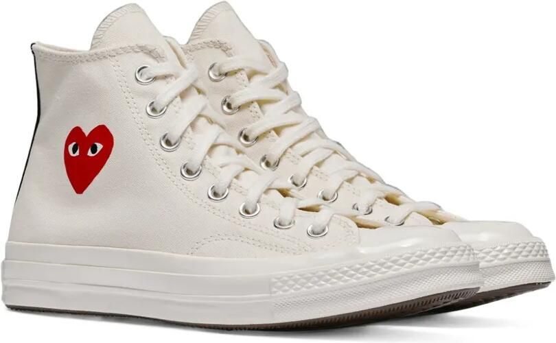 Comme Des Garçons Play x Converse Chuck Taylor All Star '70 sneakers met hartprint Wit - Foto 3