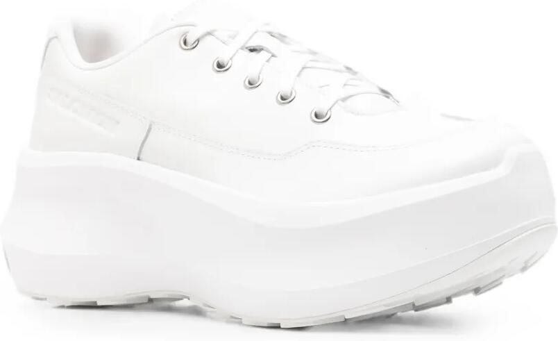 Comme Des Garçons Salomon leren sneakers met plateauzool Wit - Foto 3