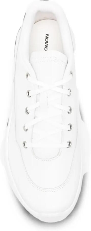 Comme Des Garçons Salomon leren sneakers met plateauzool Wit - Foto 4