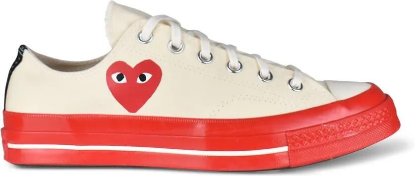 Comme Des Garçons x Converse Chuck Taylor sneakers met hartprint Beige