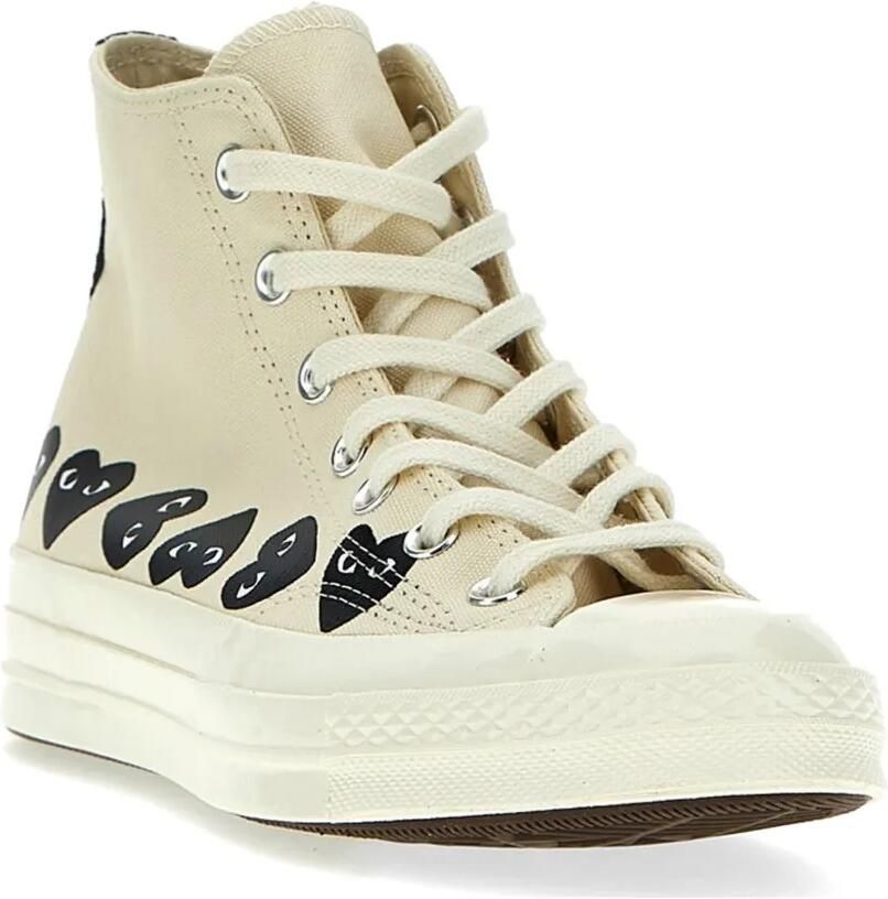 Comme Des Garçons x Converse Play sneakers met hart-print Beige - Foto 2