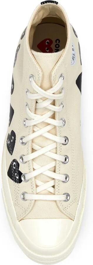 Comme Des Garçons x Converse Play sneakers met hart-print Beige - Foto 5