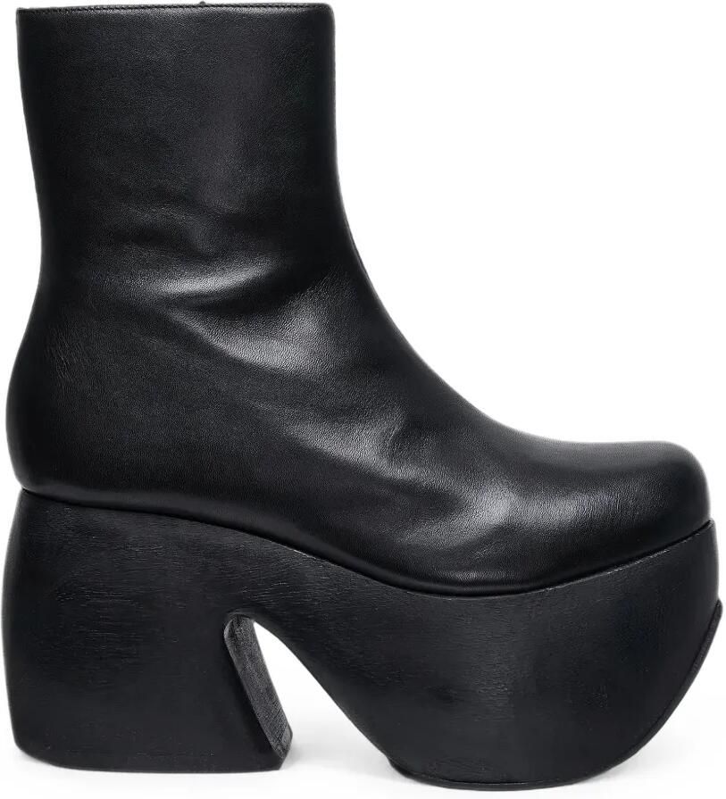Comme Des Garçons x John Fluevog enkellaarzen met plateauzool Zwart
