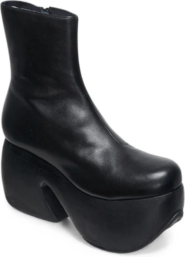 Comme Des Garçons x John Fluevog enkellaarzen met plateauzool Zwart - Foto 2