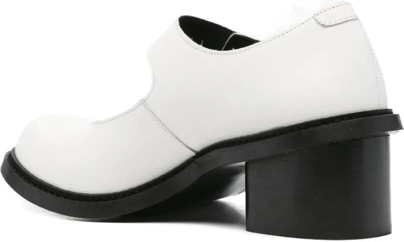 Comme Des Garçons x Phileo 75 mm leren pumps Wit