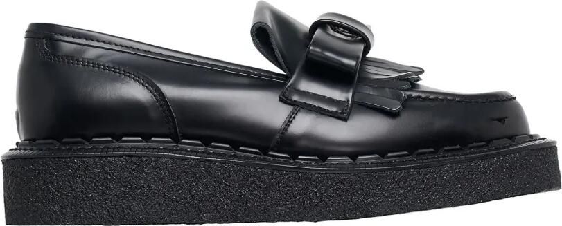 Comme Des Garçons Girl Loafers met strikdetail en franje Zwart