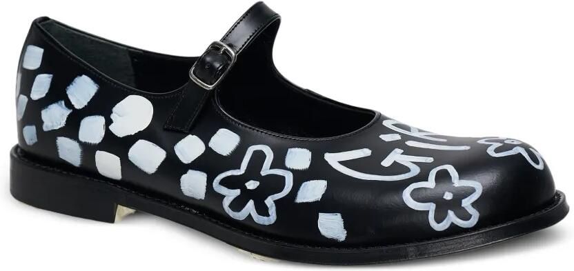 Comme Des Garçons Girl Mary Jane ballerina's met graffiti-print Zwart - Foto 3