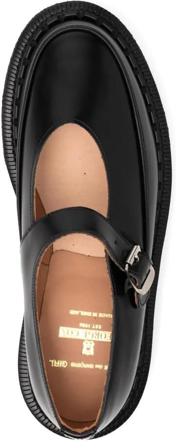 Comme Des Garçons Girl x George Cox leren Mary Jane schoenen 1 BLACK