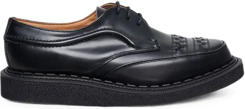 Comme des Garçons Homme Deux x George Cox geweven leren derby schoenen Zwart