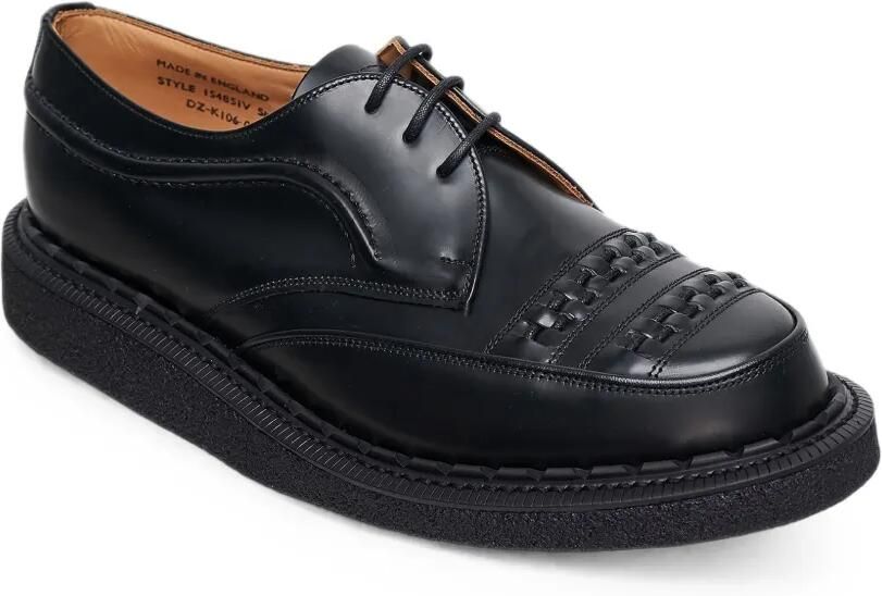 Comme des Garçons Homme Deux x George Cox geweven leren derby schoenen Zwart - Foto 3