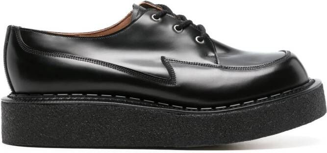 Comme des Garçons Homme Plus leather platform derby shoes Zwart