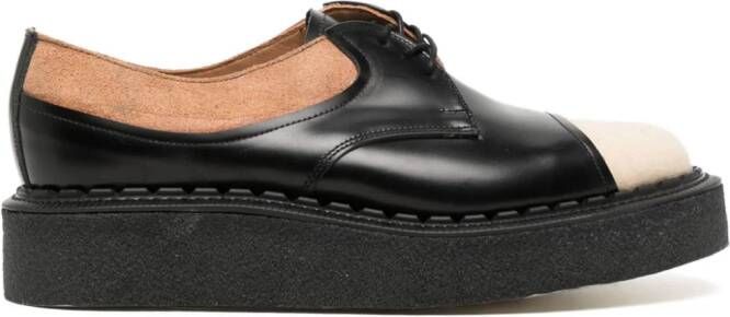 Comme des Garçons Homme Plus Oxford schoenen met colourblocking Zwart