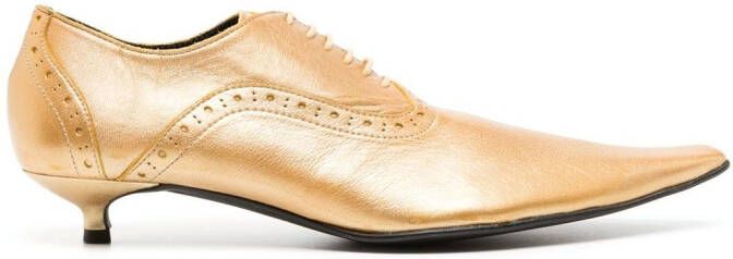 Comme Des Garçons Brogues met puntige neus Goud