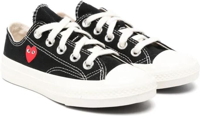 Comme Des Garçons Play Kids Sneakers met hartprint Zwart