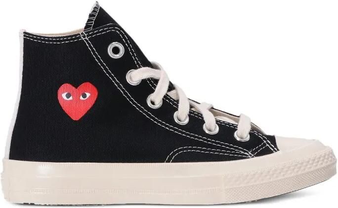 Comme Des Garçons Play Kids x Converse sneakers met logo-print Zwart