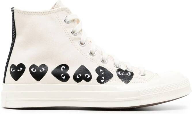 Comme Des Garçons Play x Converse Chuck 70 high-top sneakers Beige