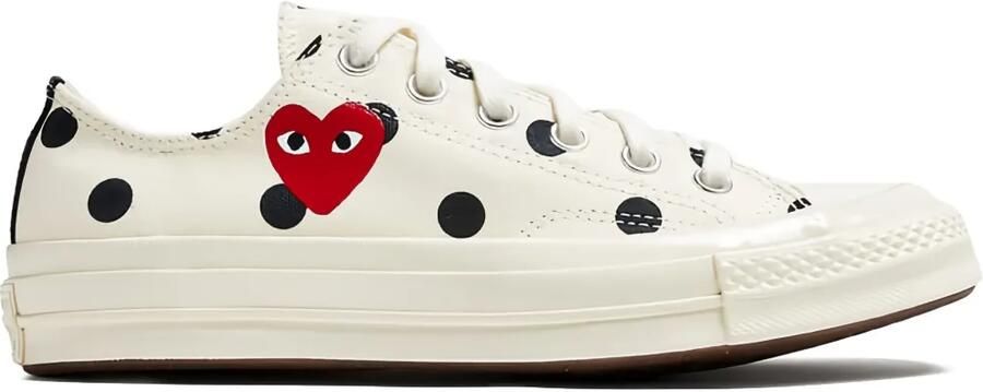 Comme Des Garçons Play x Converse Chuck Taylor 70 sneakers met stippen en hart Wit - Foto 3