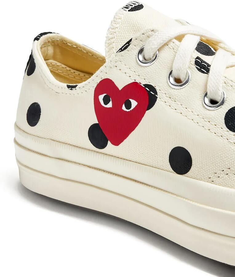 Comme Des Garçons Play x Converse Chuck Taylor 70 sneakers met stippen en hart Wit - Foto 2