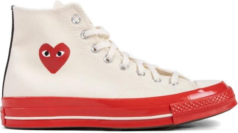 Comme Des Garçons Play x Converse x Converse Chuck Taylor high-top sneakers Beige