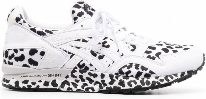 Comme Des Garçons Shirt Sneakers met luipaardprint Wit