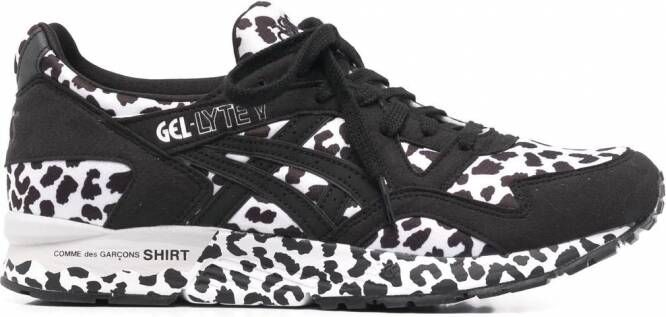 Comme Des Garçons Shirt Sneakers met luipaardprint Zwart