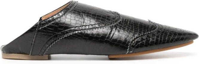 Comme des Garçons TAO Leren loafers Zwart