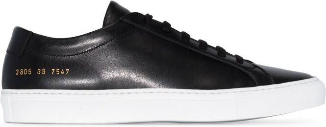 Common Projects black white Original Achilles Leather Sneakers Zwart