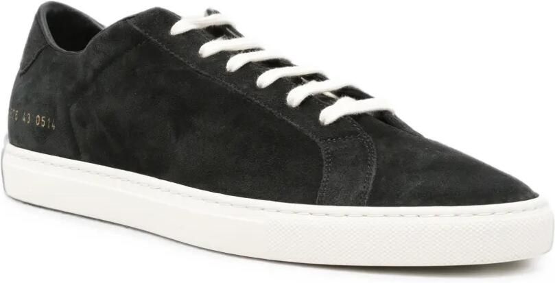 Common Projects Achilles Slim Premium suède sneakers Zwart - Foto 2