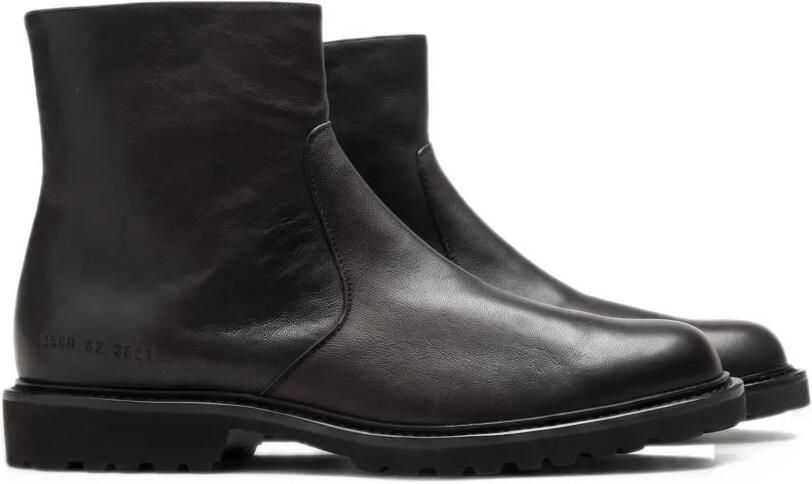 Common Projects calf leather ankle boots Zwart