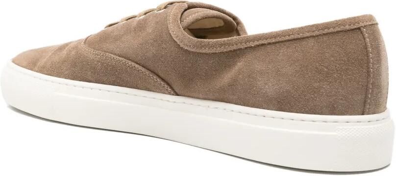 Common Projects Four Hole suède sneakers Bruin - Foto 3