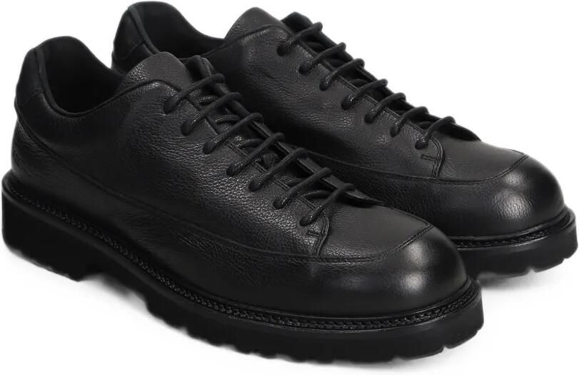 Common Projects grained leather lace-up sneakers Zwart - Foto 3