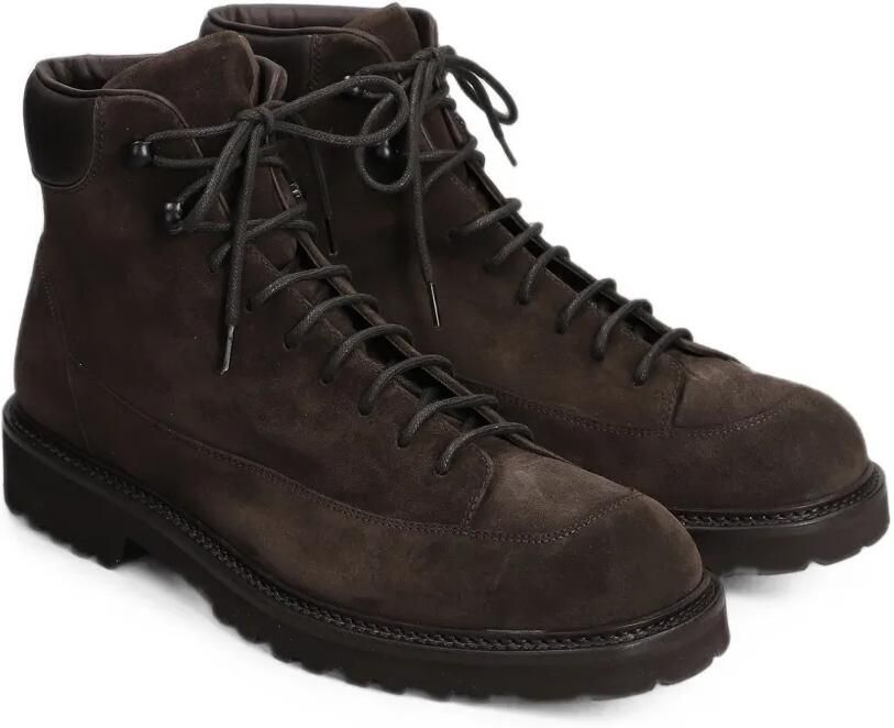 Common Projects lace-up suede ankle boots Bruin - Foto 4