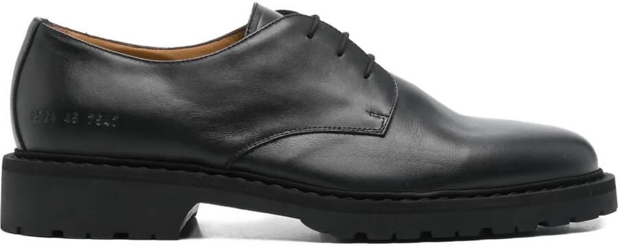 Common Projects Leren derby schoenen Zwart