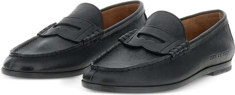 Common Projects Leren loafers met bandje Zwart