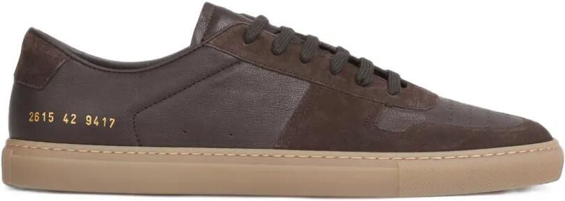 Common Projects Leren sneakers met vlakken Bruin