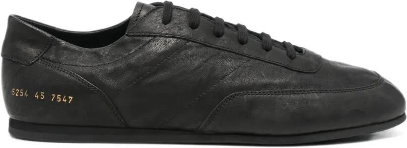 Common Projects Minimal leren sneakers Zwart