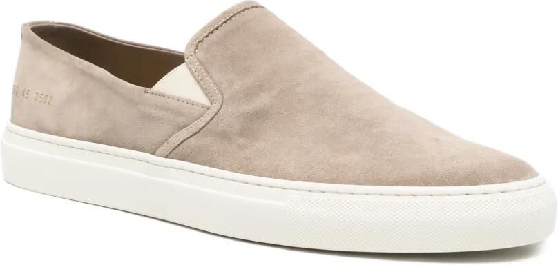 Common Projects Minimal suède slip-on sneakers Beige - Foto 2