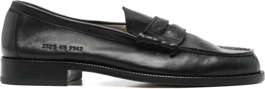 Common Projects Penny leren sneakers Zwart