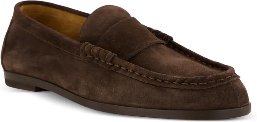 Common Projects penny-strap suede loafers Bruin - Foto 4