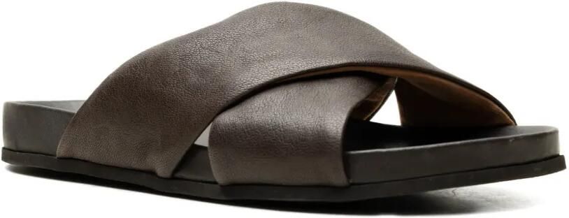 Common Projects Platte leren sandalen Bruin - Foto 4