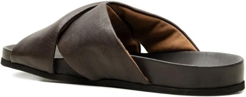 Common Projects Platte leren sandalen Bruin - Foto 3